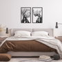 Wallity Lutuf Accesorio Decorativo de Pared de Metal Negro